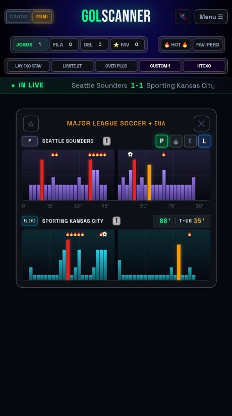 GolScanner Mobile View 1