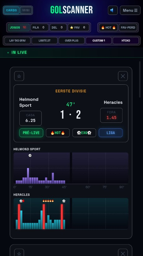 GolScanner Mobile View 2